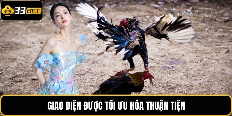 Đá Gà Mỹ 33BET - Trận Đấu Đối Kháng Lôi Cuốn Tại Nhà Cái 4 Giao diện được tối ưu hóa thuận tiện